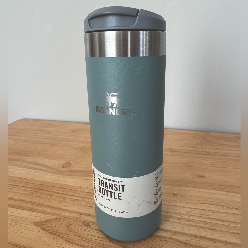 Stanley 16oz Stainless Steel Aerolight Tumbler Shale NEW with imperfections